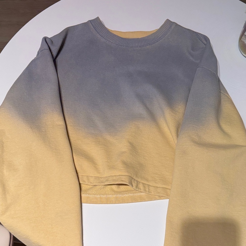 Acne Studios Gray and Yellow Sweatshirt